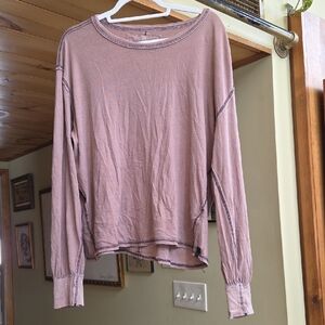 We The Free Mauve Long Sleeve Tee